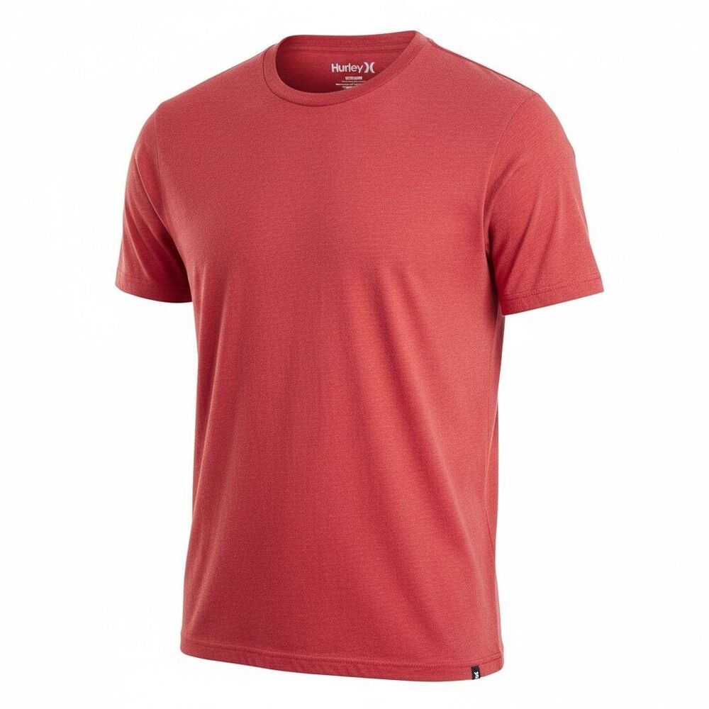 Hurley Mens T Shirt Red Solid XX  Large  Short Sleeve  Crew Neck lightweight